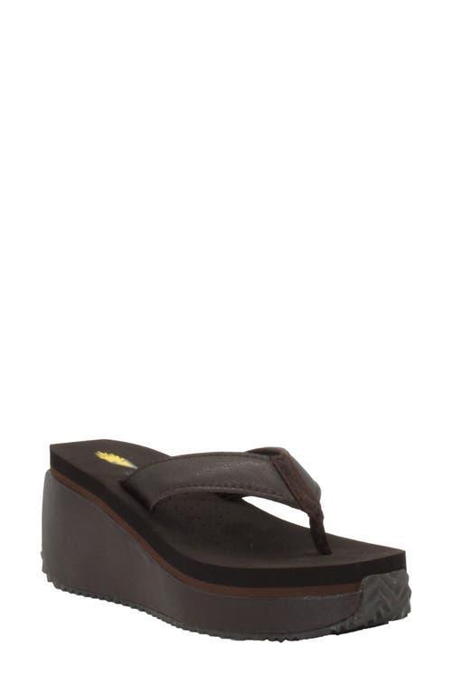 Volatile Frappachino Wedge Flip Flop Product Image