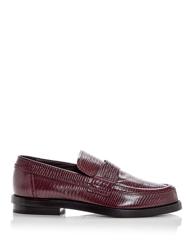 Alexander McQUEEN Mens Croc Embossed Apron Toe Loafers Product Image