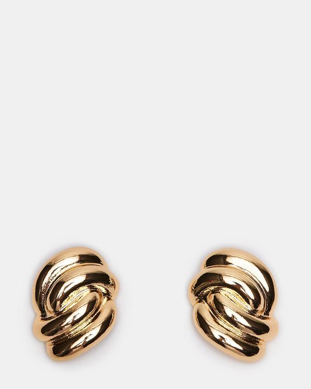 KNOT EARRINGS GOLD Female Product Image