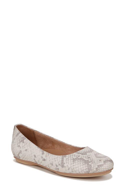 Naturalizer Maxwell Snake Print Leather Ballet Flats Product Image