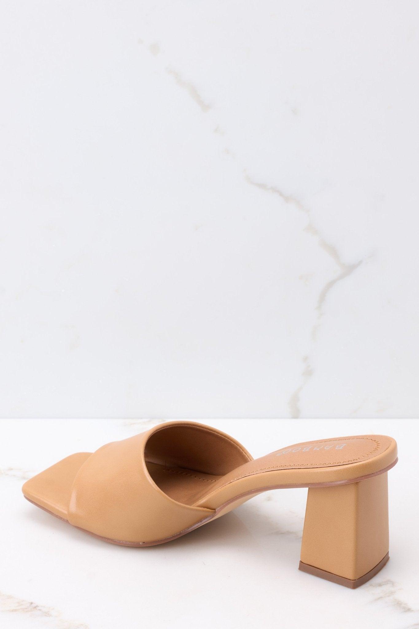 Come On Over Tan Block Heel Sandal Product Image