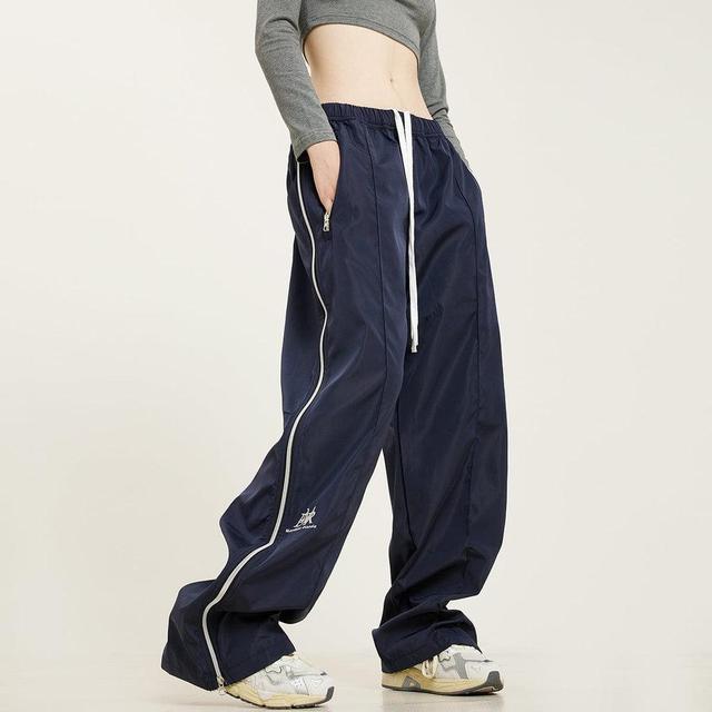 RTK (W) No. 1036 DRAWSTRING DRAPE WIDE ZIPPER PANTS Product Image