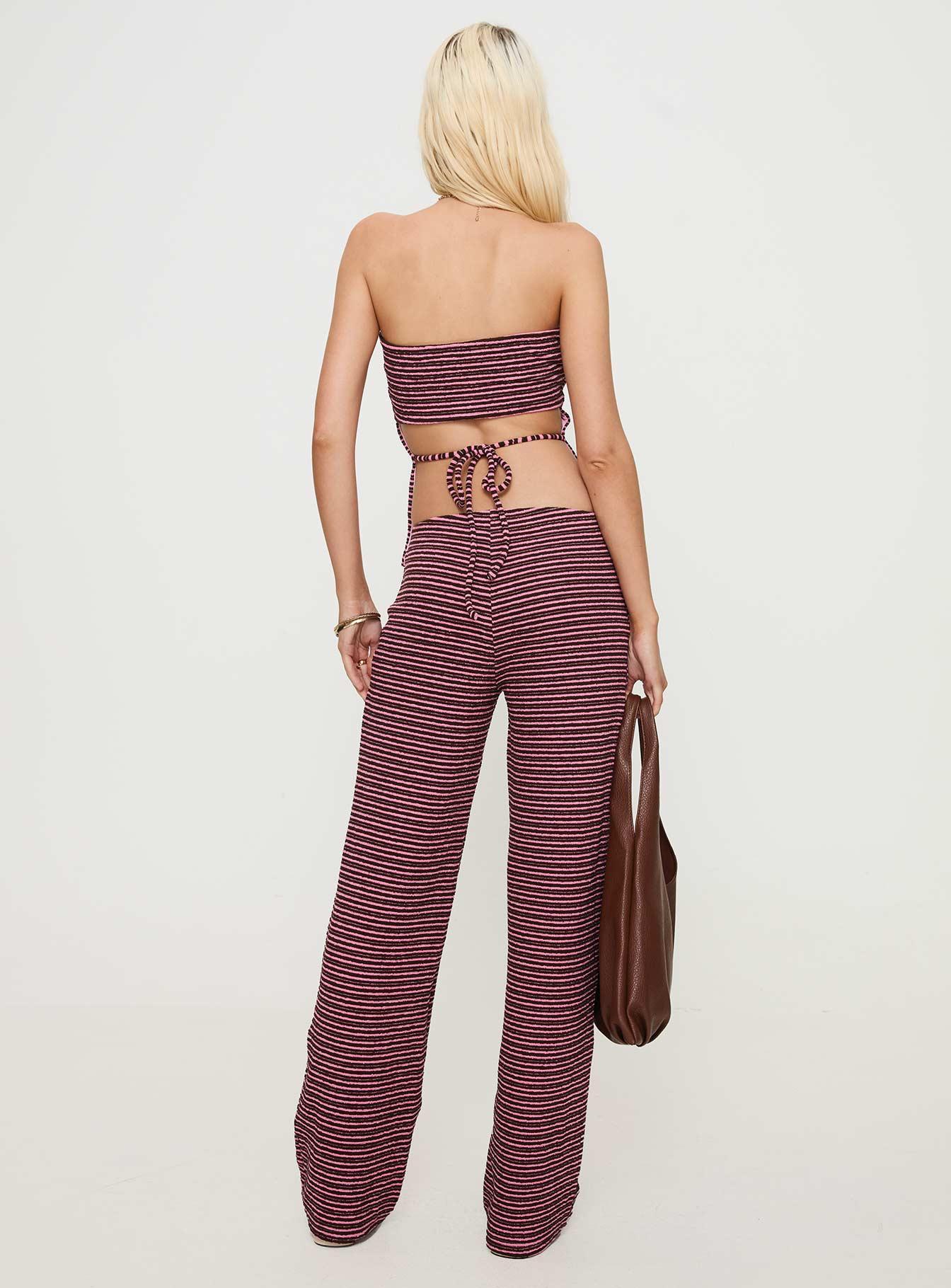 Televize Pants Brown / Pink Product Image