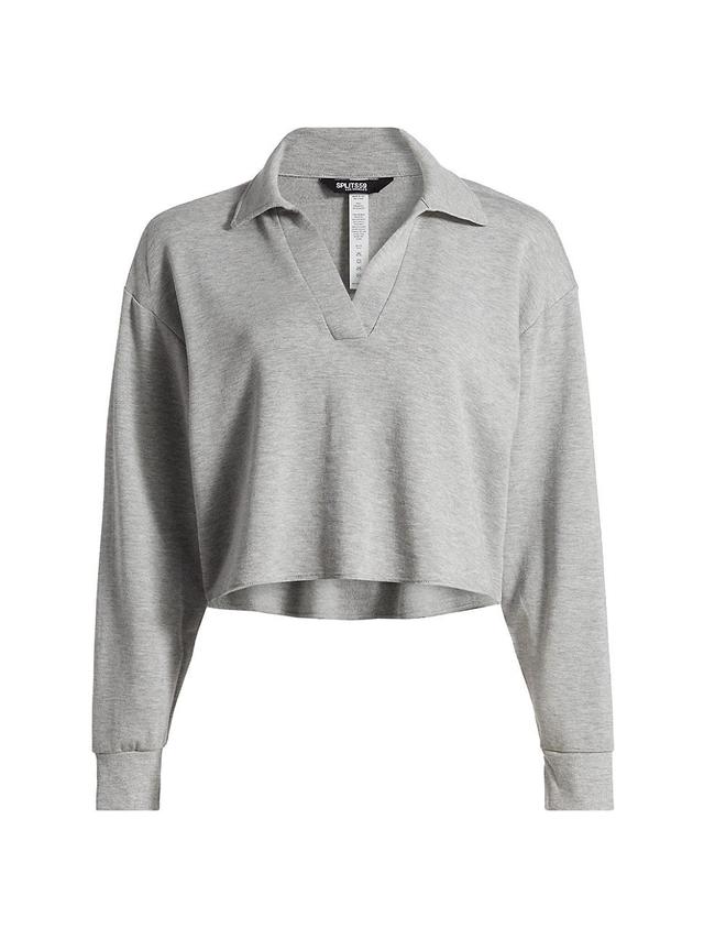 Womens Joan Fleece Polo Sweatshirt Product Image