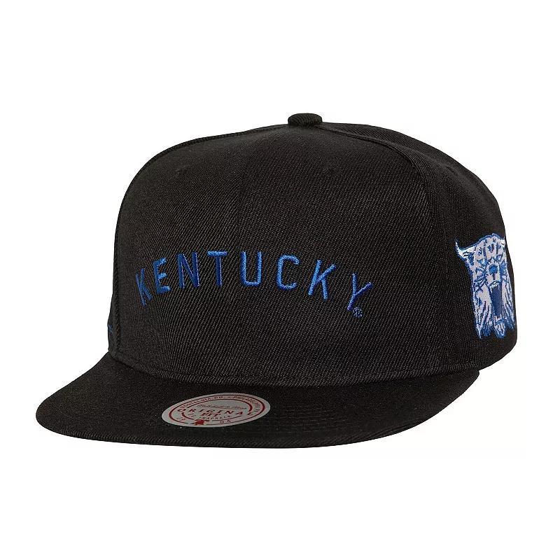 Mens Mitchell & Ness Kentucky Wildcats Triple Play Snapback Hat Product Image