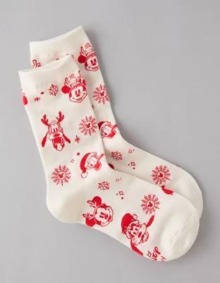 AE Disney Holiday Crew Socks Product Image