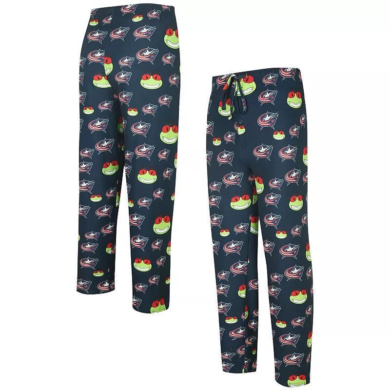 Mens Concepts Sport Columbus Blue Jackets Gauge Allover Print Knit Sleep Pants Product Image