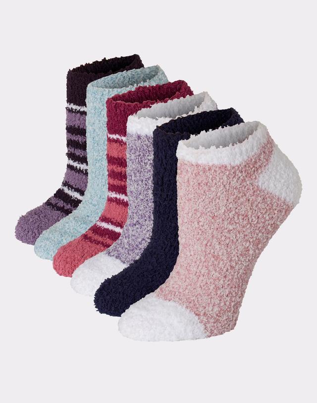 Hanes Womens Cozy No Show Socks. Assorted, 6-Pairs Multi Solid Assortment 5-9 Product Image