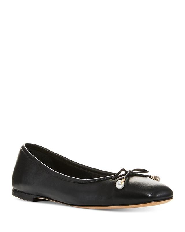 Elme Leather Bow Ballerina Flats Product Image