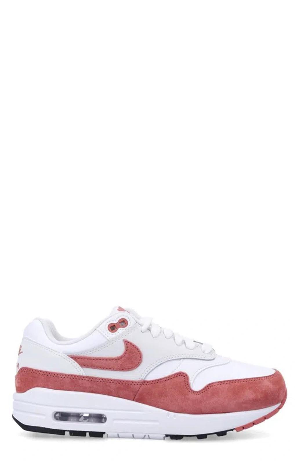 NIKE Air Max 1 Sneakers In White And Pink Product Image