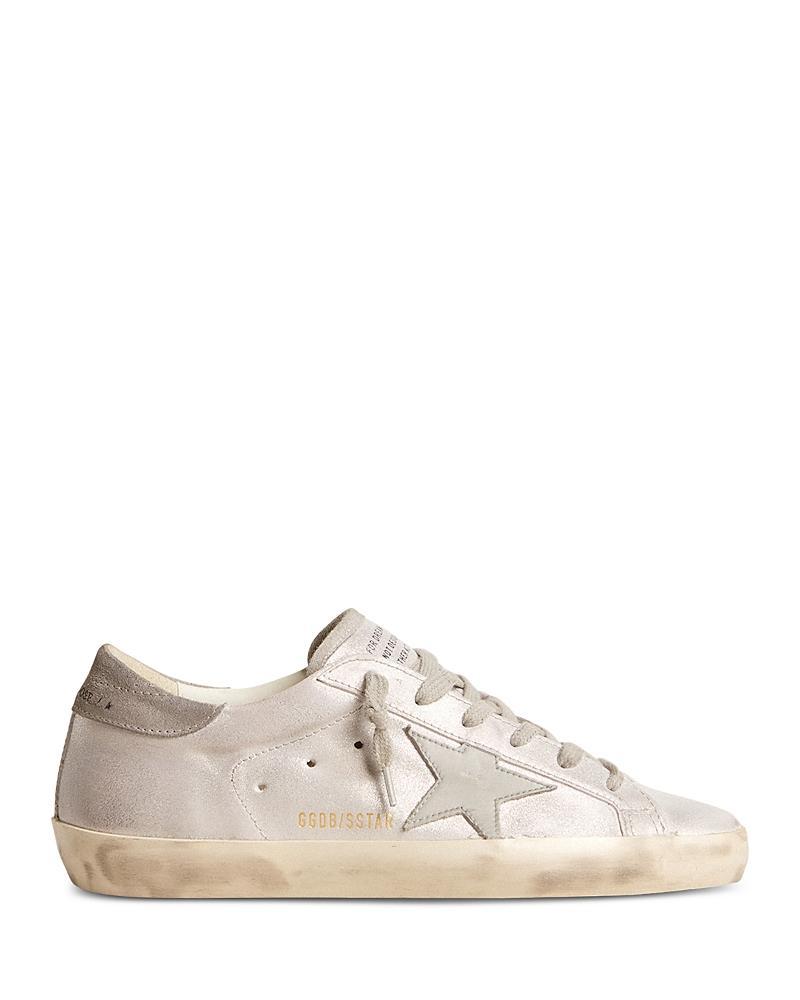 Golden Goose Womens Super Star Almond Toe Star Patch Sneakers Product Image