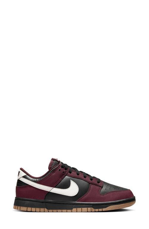 NIKE Dunk Low Next Nature Basketball Sneaker In Burgundy Crush/phantom/black/khaki Product Image