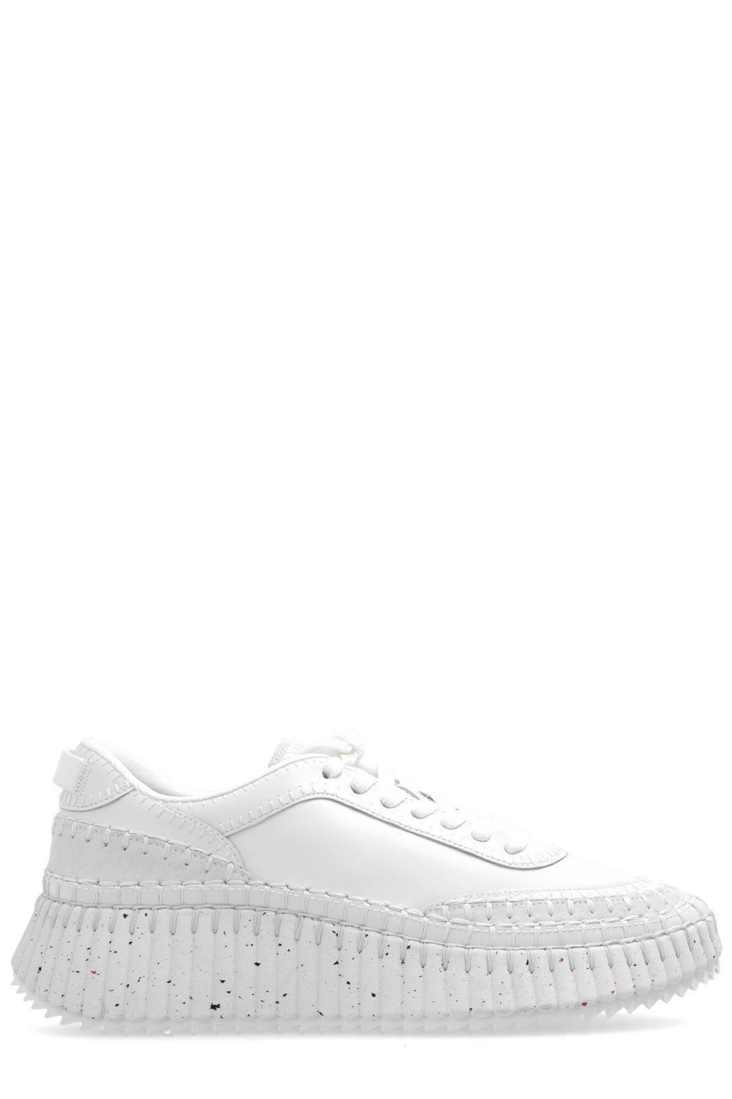 Nama Leather Sneaker In White Product Image