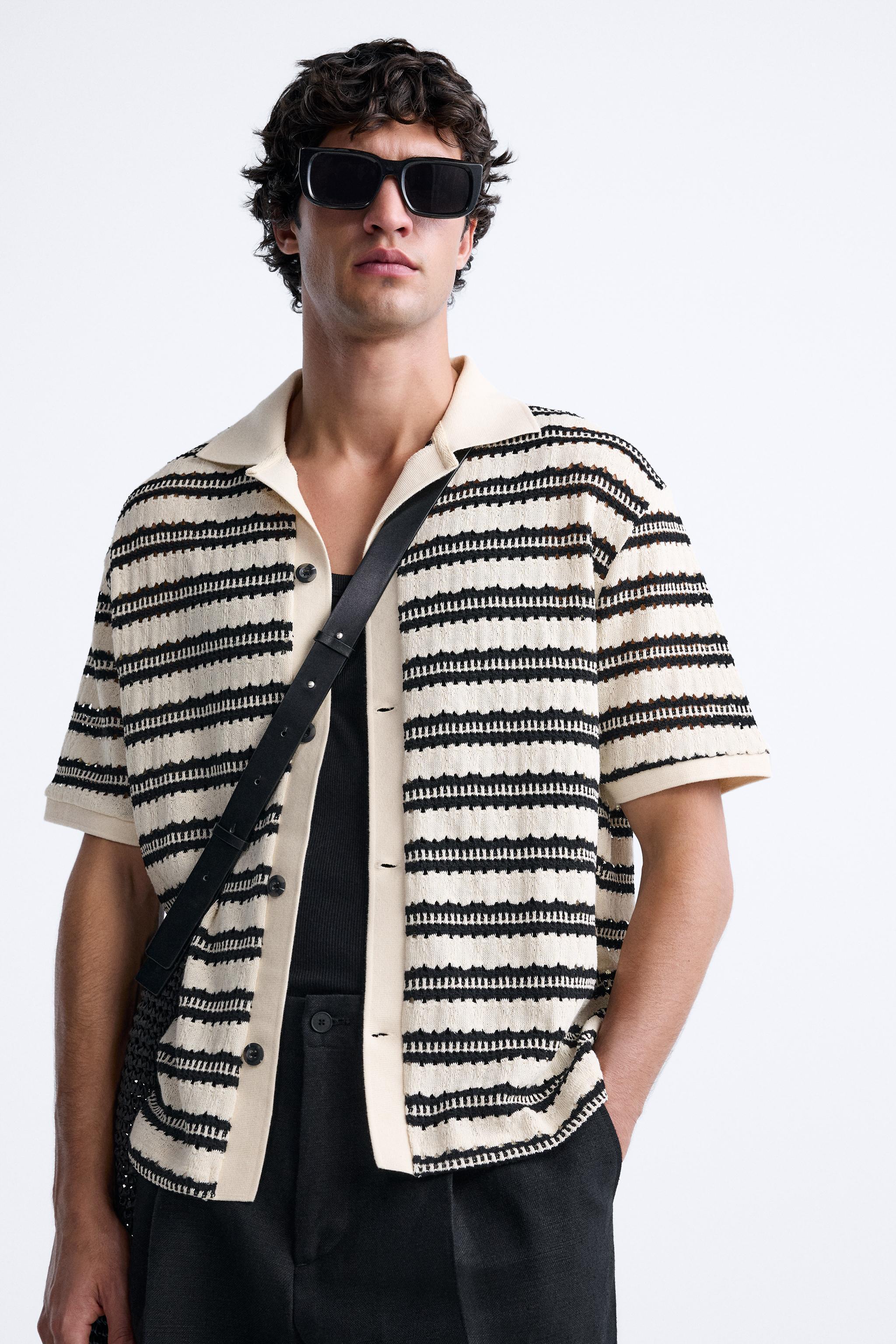 STRUCTURED STRIPED CARDIGAN Product Image