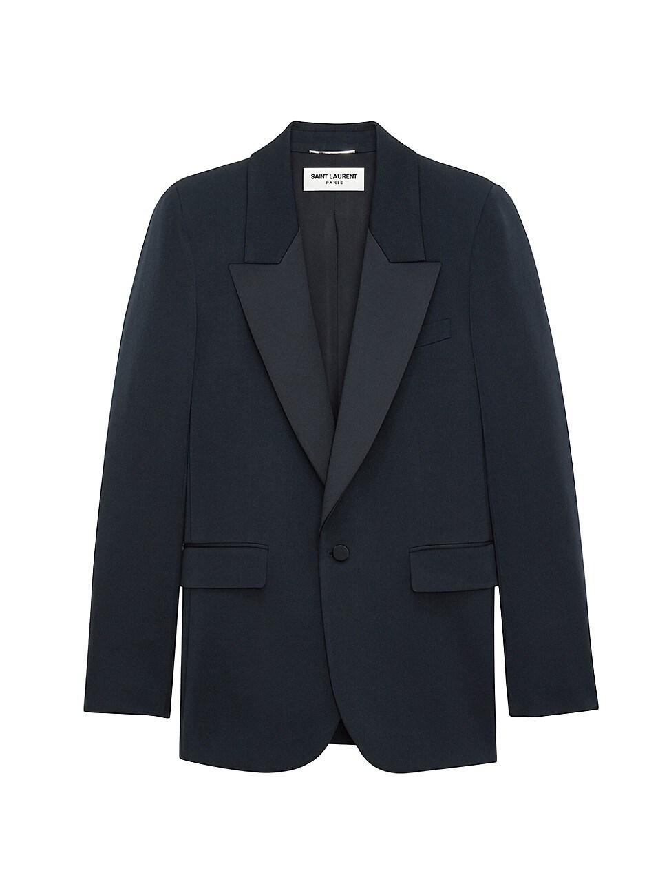 Mens Tuxedo Jacket In Grain De Poudre Product Image