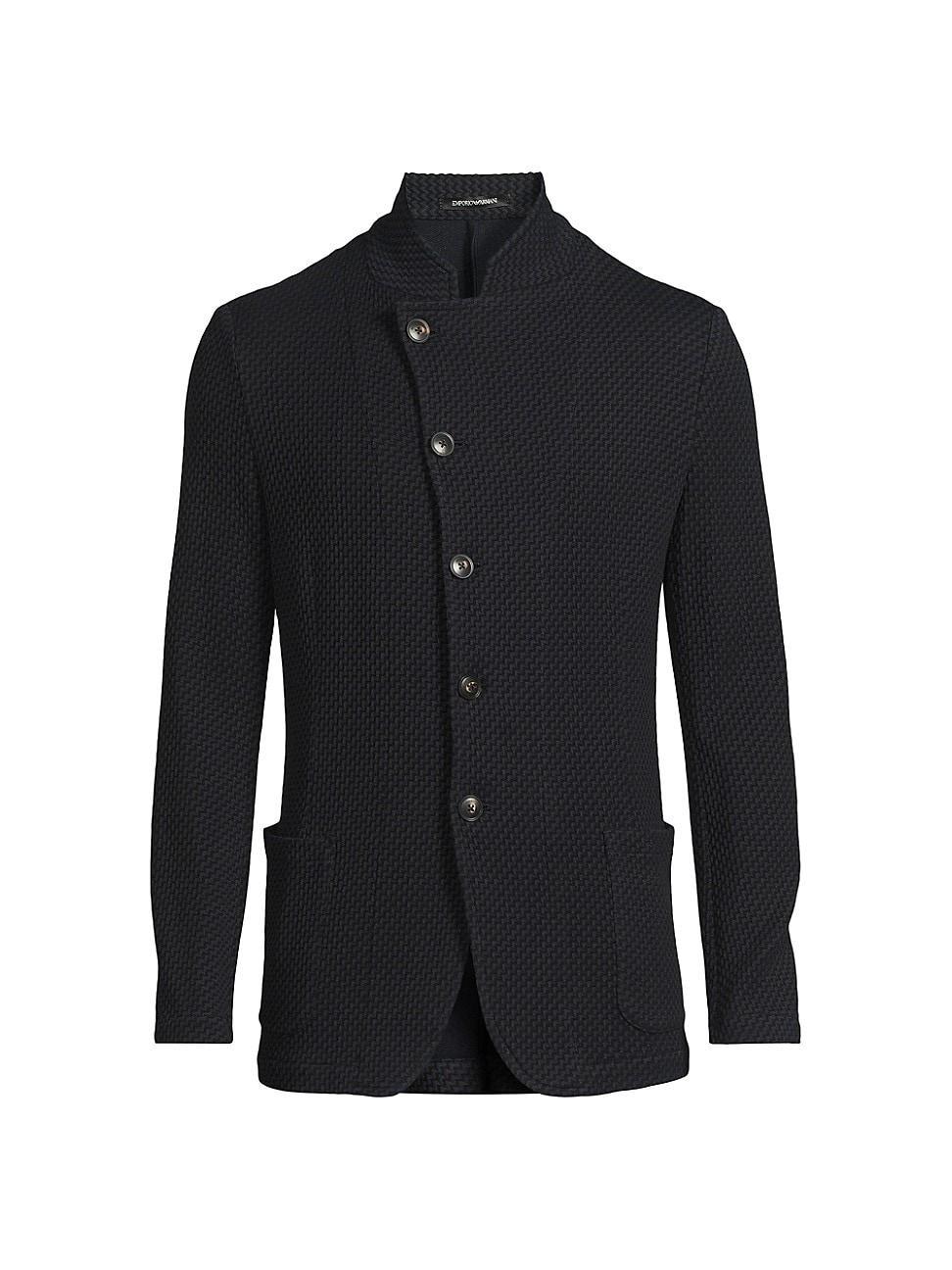 Mens Textured Button Jacket Product Image