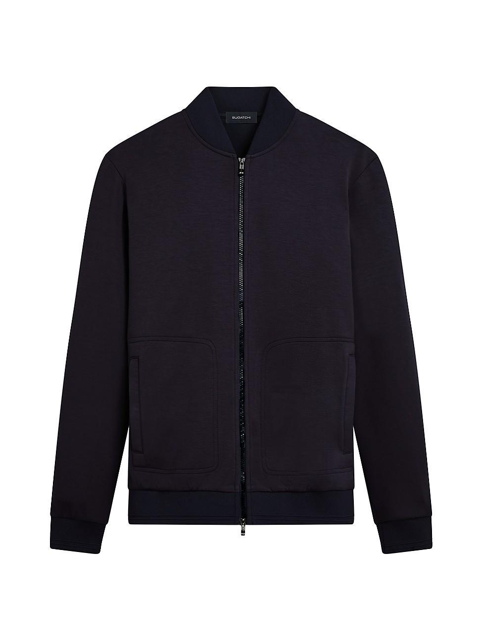 Mens Soft Touch Knit Bomber Jacket Product Image