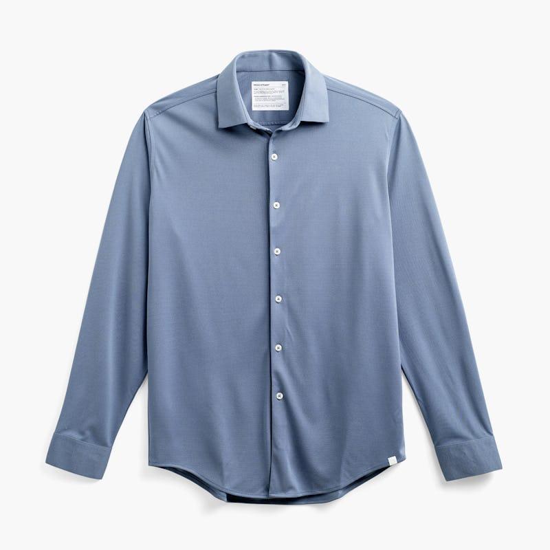 City Blue Oxford Men's Apollo Dress Shirt Product Image