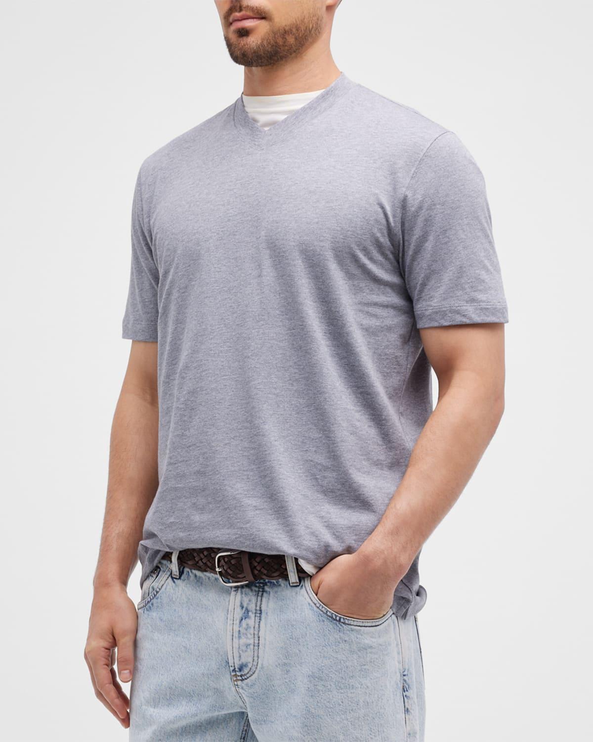 Mens Basic-Fit V-Neck T-Shirt Product Image