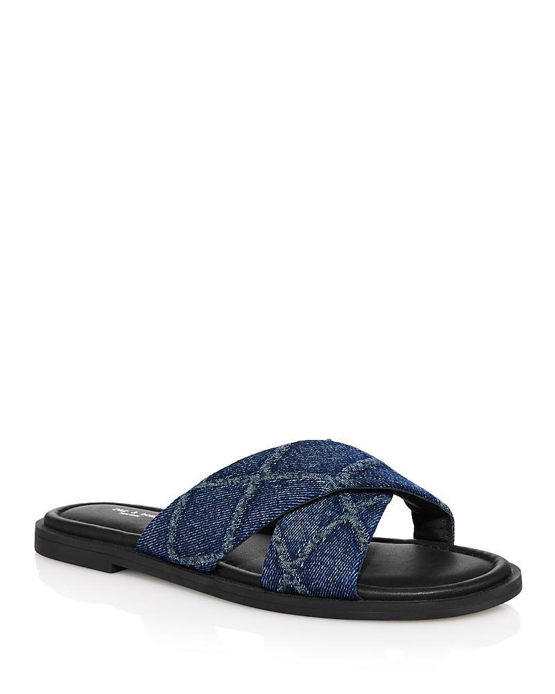 rag & bone Womens Geo Crossover Strap Slide Sandals Product Image