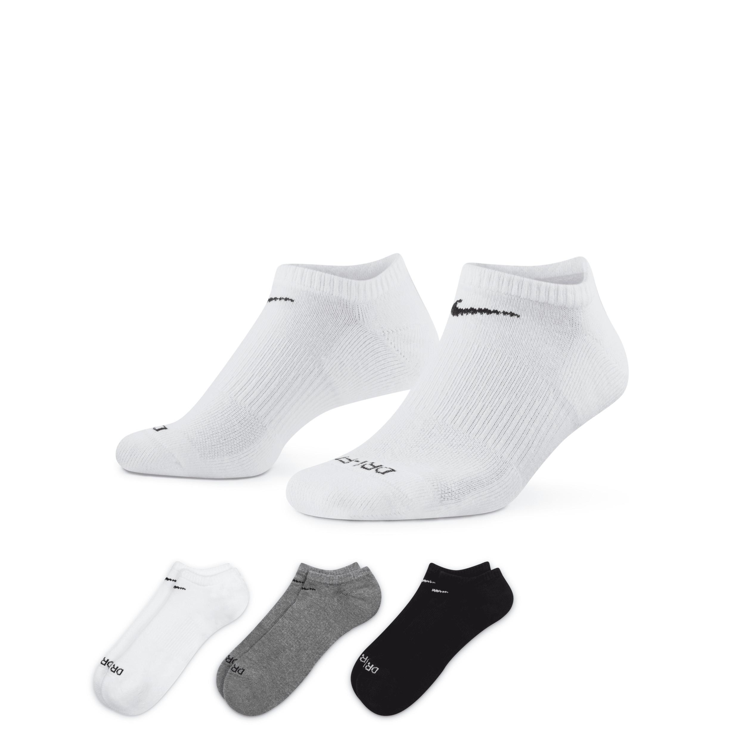 Nike Unisex Everyday Plus Cushion Training No-Show Socks 3 Pairs Product Image