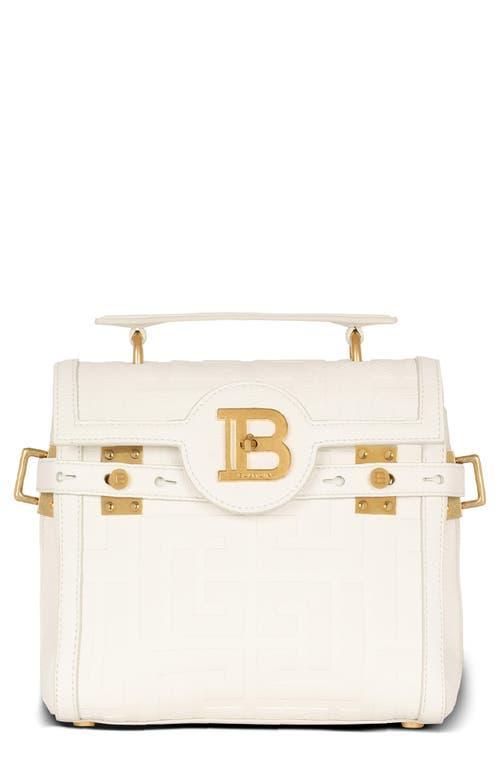 Balmain B-Buzz 23 Monogram Leather Top Handle Bag Product Image