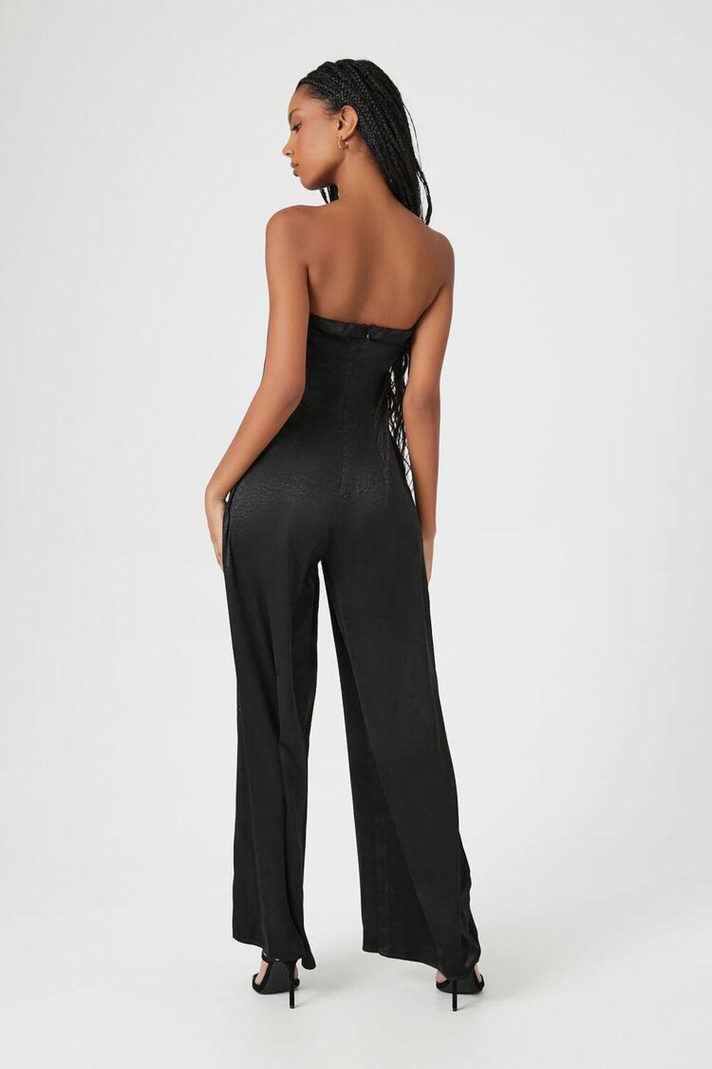 Satin Strapless Wide-Leg Jumpsuit | Forever 21 Product Image