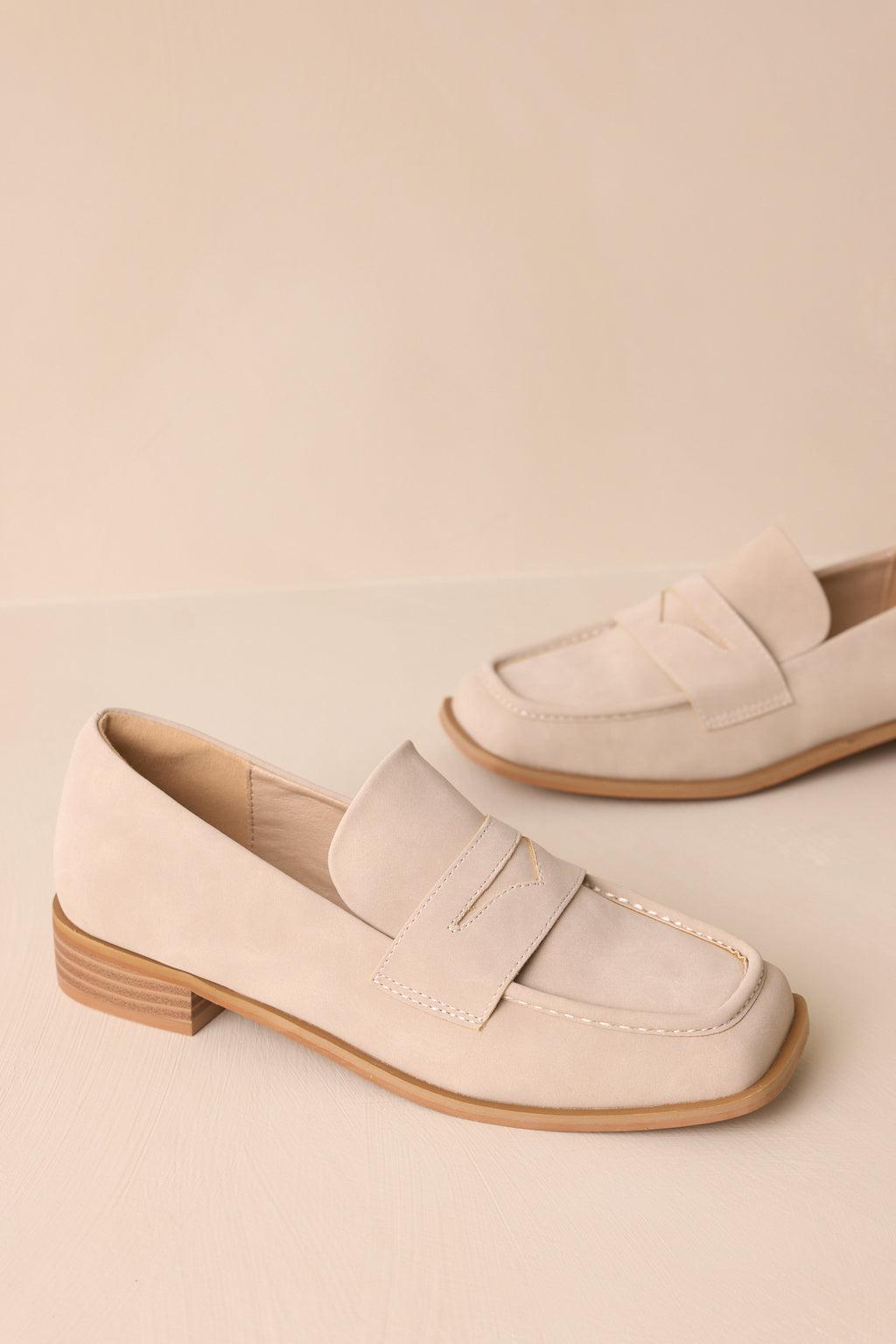 Good Memory Taupe Loafers Product Image