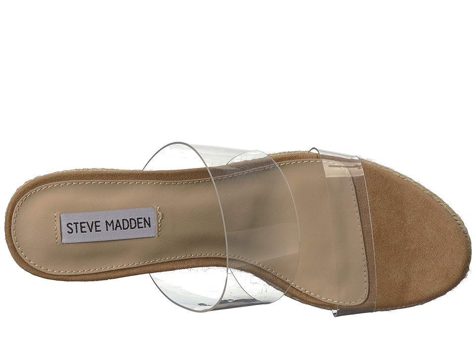 Steve Madden Sunrise Wedge Sandal (Clear) Women's Shoes Product Image