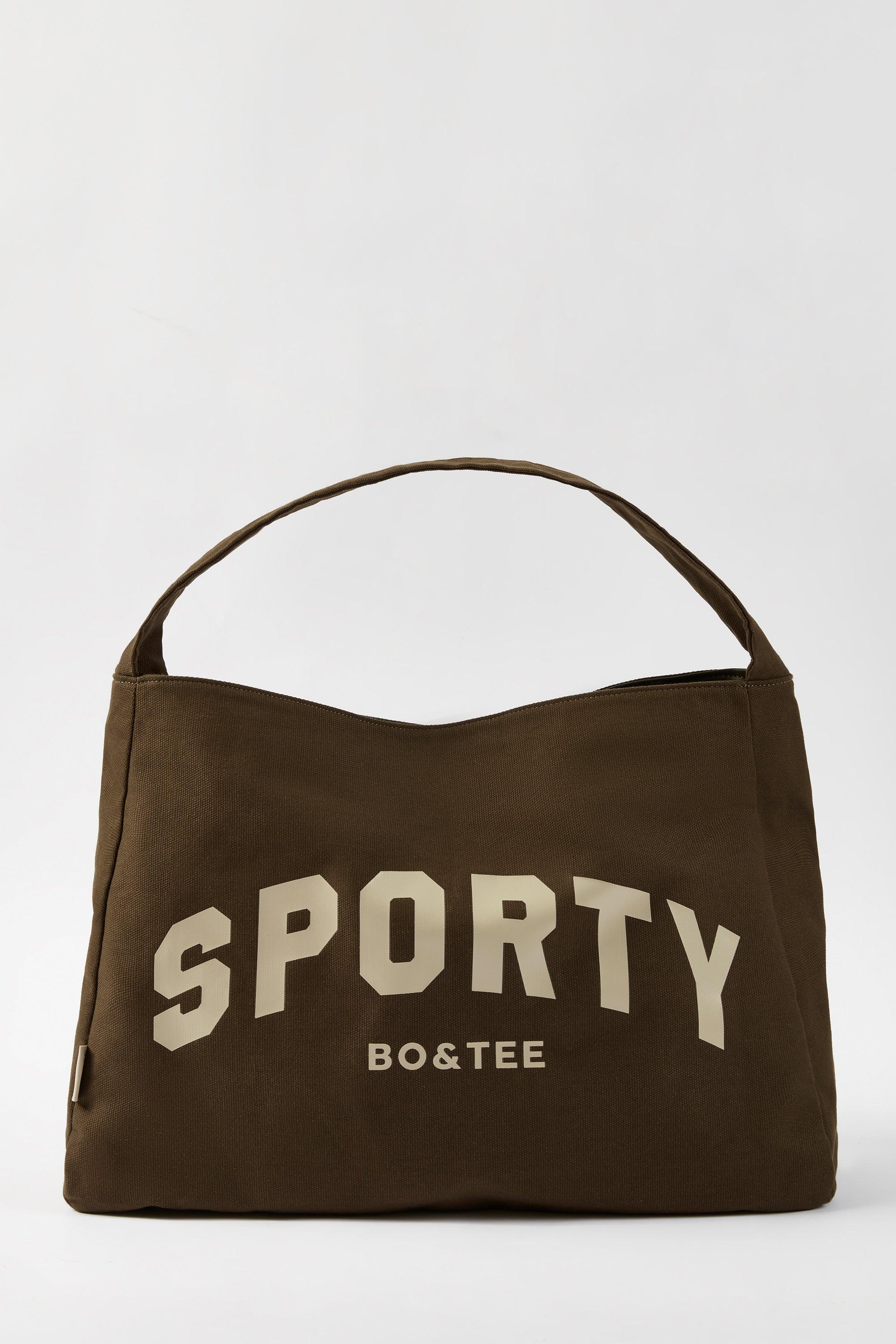 Sporty Oversized Tote Bag in Espresso Product Image