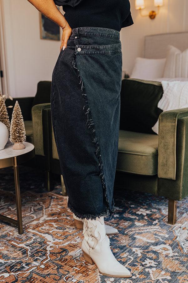 The Ashley Denim Skirt Curves Product Image