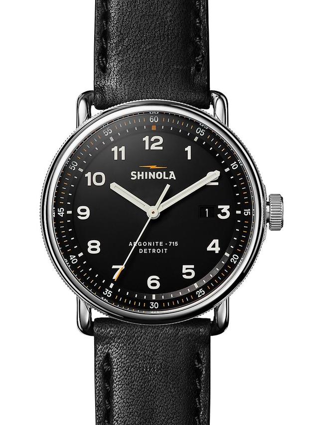 Shinola The Canfield Leather Strap Watch, 43mm Product Image