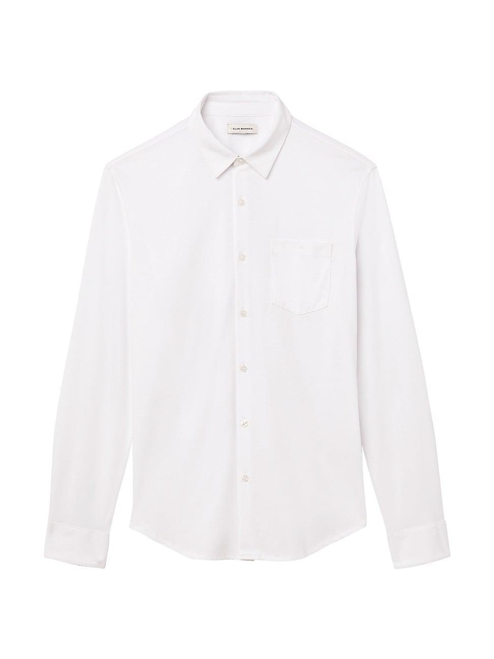 Mens Cotton-Blend Button-Front Shirt Product Image