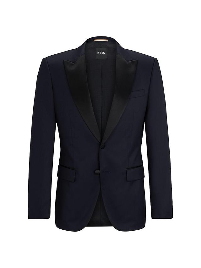 Mens Slim-Fit Tuxedo Jacket in Wool Serge Product Image