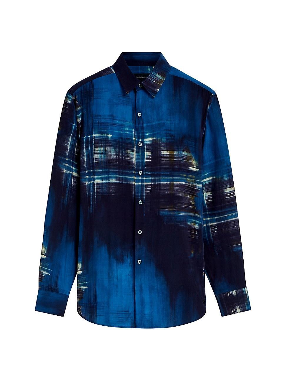 Bugatchi Julian Shaped Fit EcoVero Gradient Print Button Up Shirt Product Image