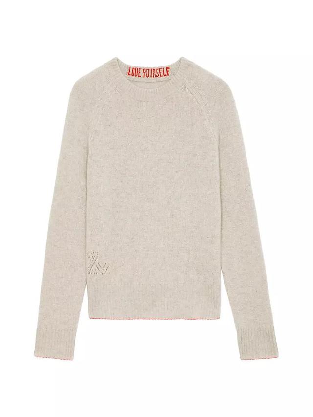 Sourcy Logo Cashmere Crewneck Sweater Product Image