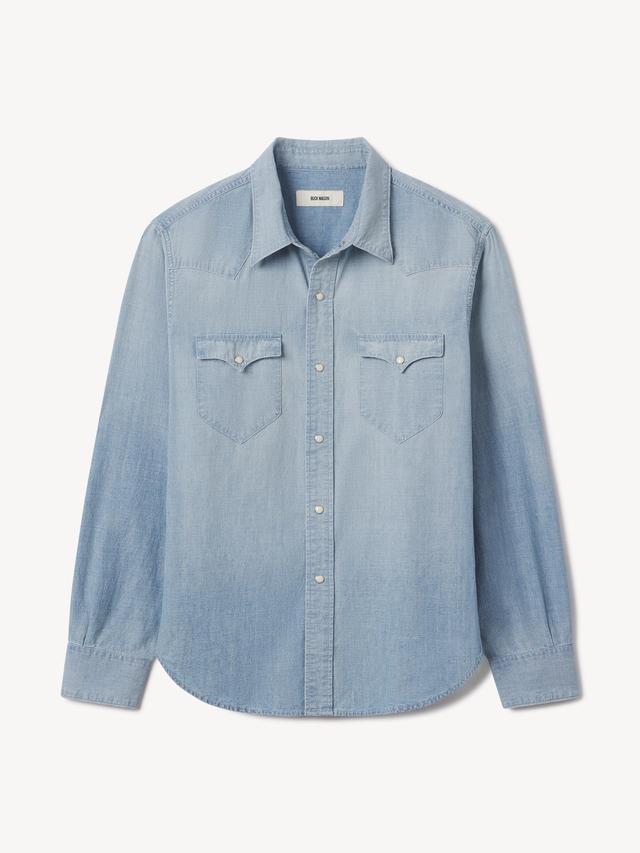 L030 JAPANESE CHAMBRAY WESTERN SHIRT Product Image