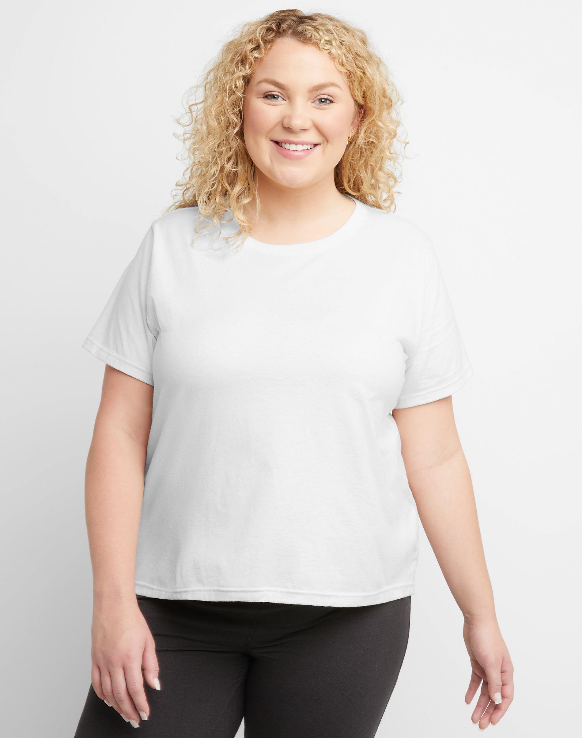 Hanes Originals Womens Tri-Blend T-Shirt, Plus Size Concentrated Coral PE Heather 3X Product Image