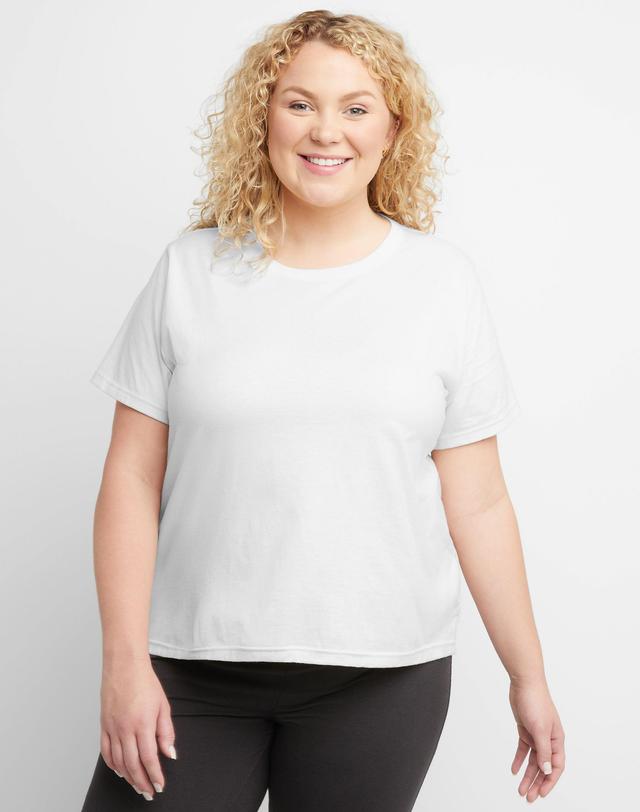 Hanes Originals Womens Tri-Blend T-Shirt (Plus Size) Athletic Navy PE Heather 4X Product Image