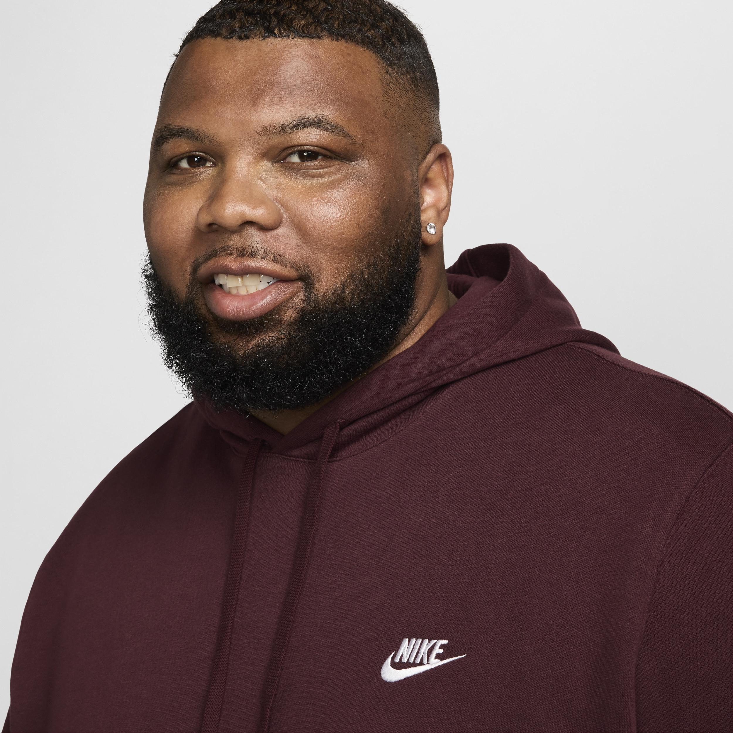 Nike Mens Nike Club Pullover Hoodie - Mens Maroon/Maroon Product Image