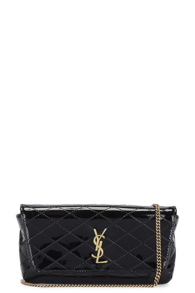 Saint Laurent Gaby Chain Phone Holder Bag in Black Product Image