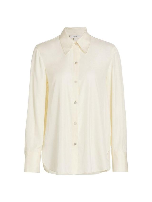 Vince Silk Blend Tunic Blouse Product Image