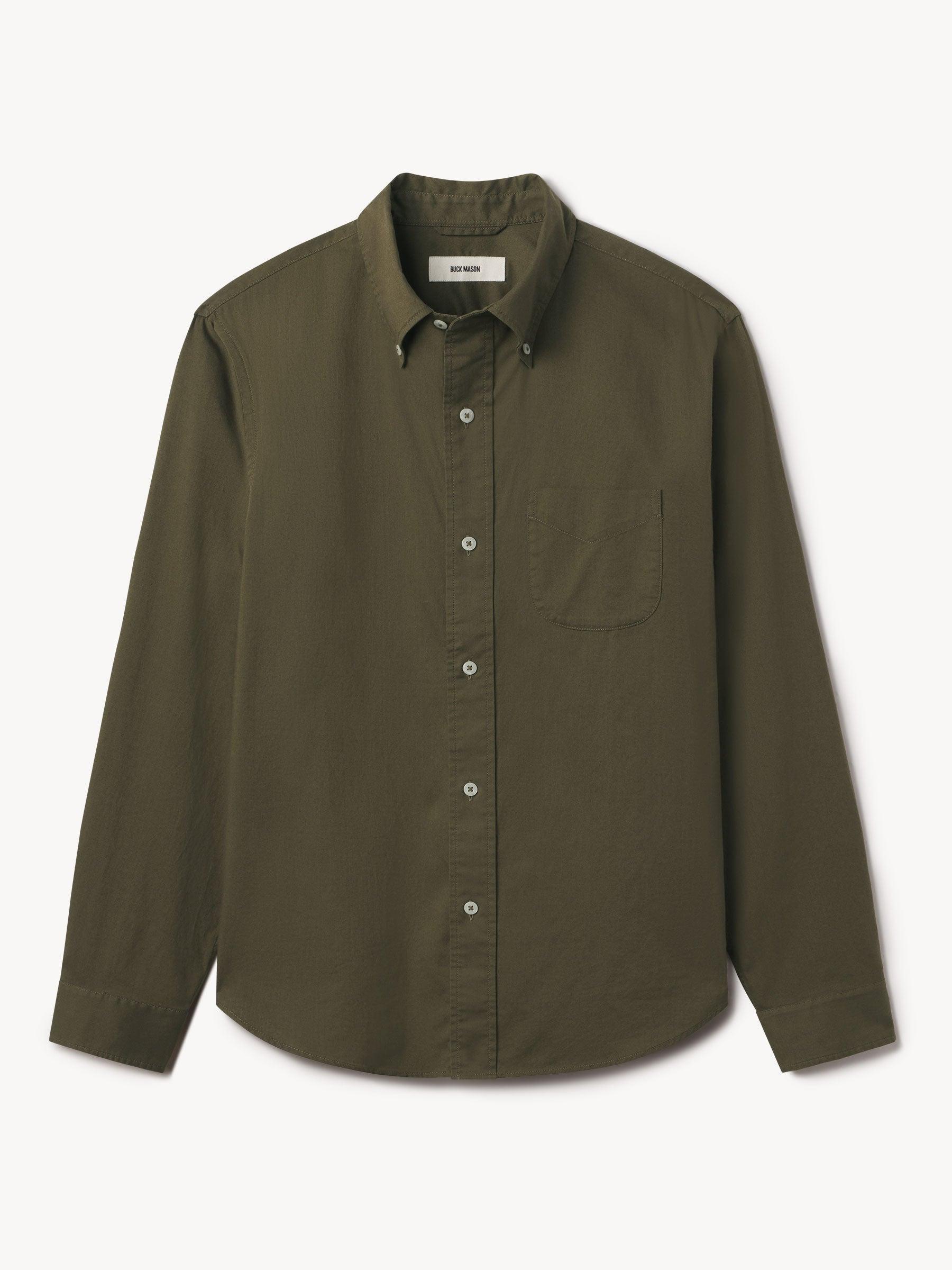 Field Olive Perfect Oxford One Pocket Shirt Product Image