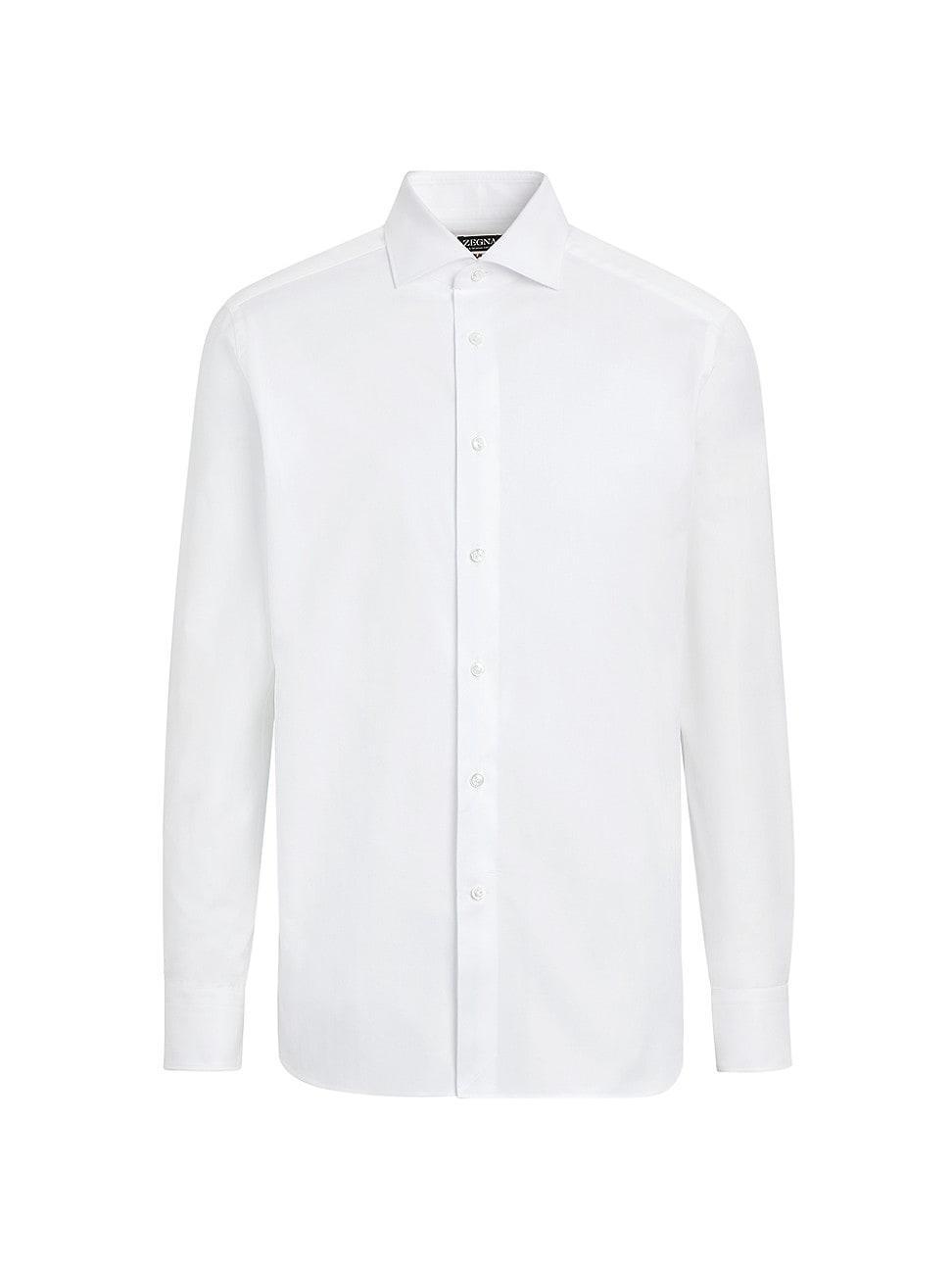 Mens Sea Island Cotton Long-Sleeve Tailoring Shirt Product Image