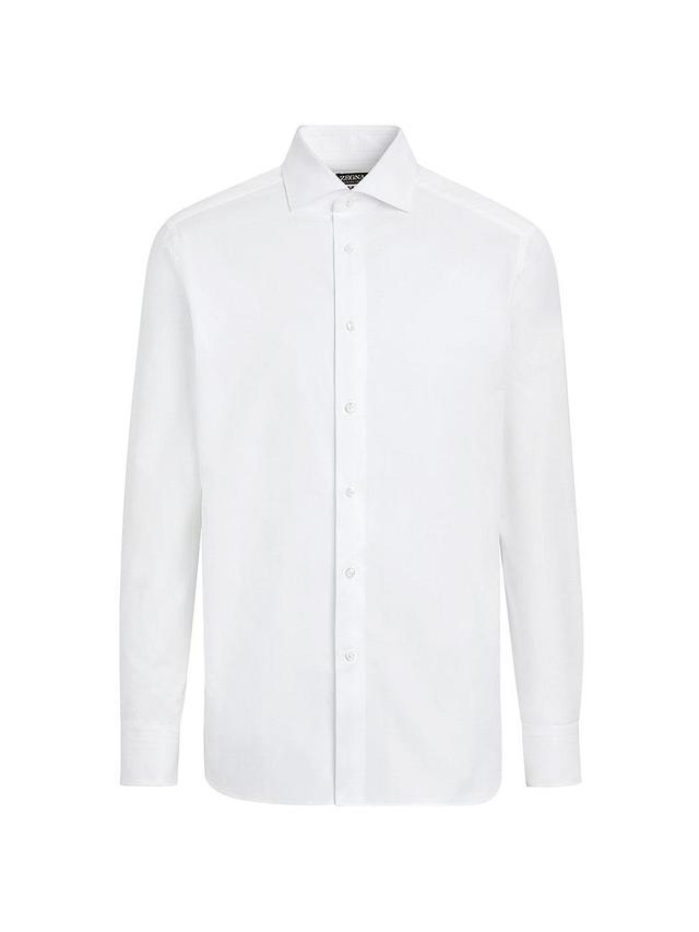 Mens Sea Island Cotton Long-Sleeve Tailoring Shirt Product Image