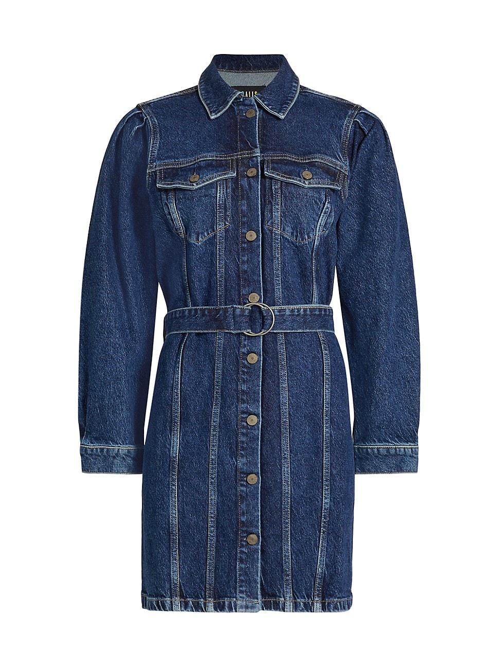 Womens Griffith Denim Belted Shirtdress Product Image