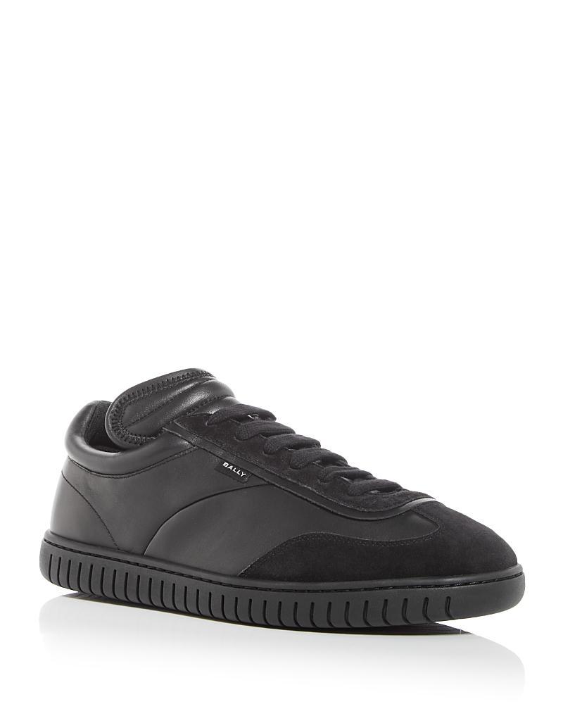 Mens Leather Low-Top Sneakers Product Image