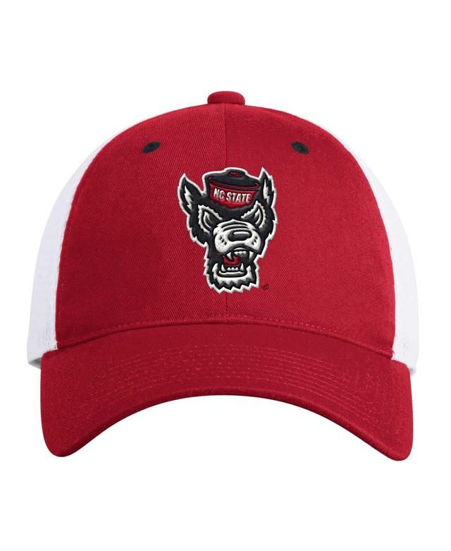 Mens adidas Red NC State Wolfpack Mascot Slouch Trucker Adjustable Hat Product Image