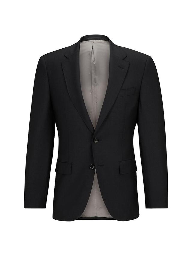 Mens Single-Breasted Jacket in Stretch Wool Product Image