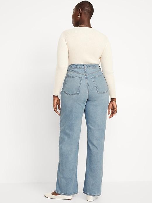 Curvy Extra High-Waisted Wide-Leg Jeans Product Image